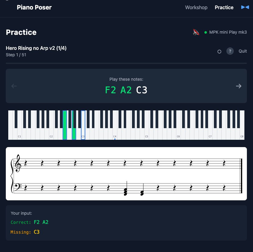 Piano Poser - Sight-Reading Trainer for Piano