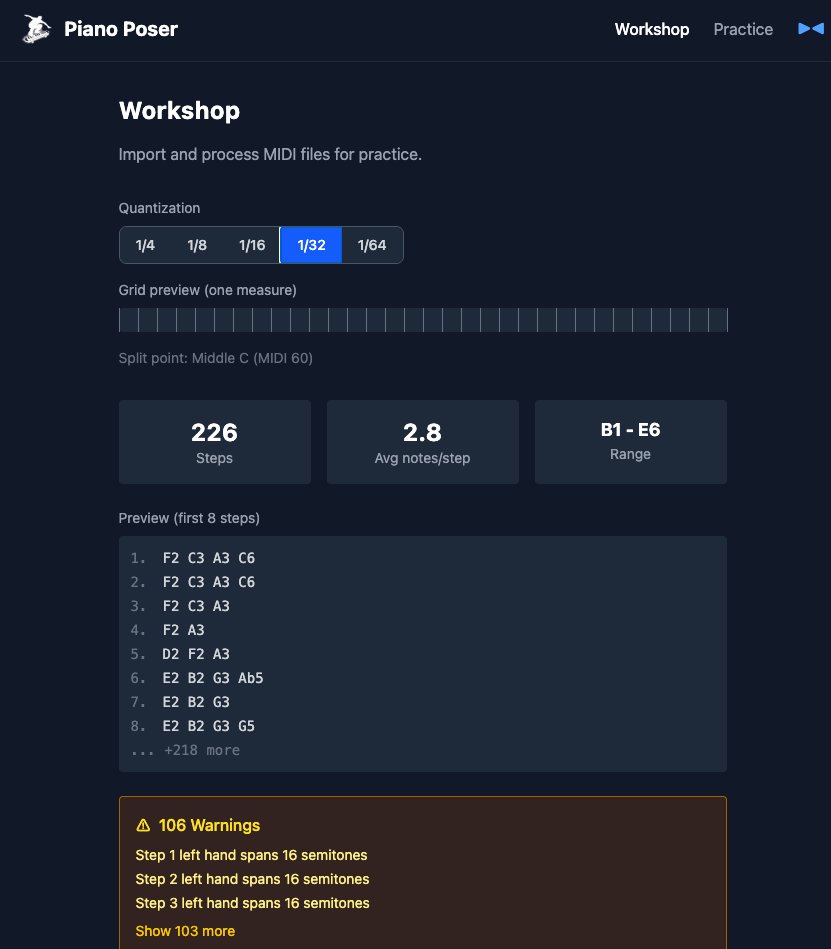 Piano Poser - Sight-Reading Trainer for Piano
